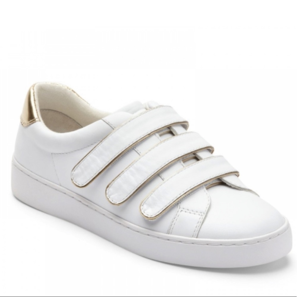 Vionic Bobbi White Leather Casual Sneakers Size 5